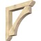 Ekena Millwork Westlake Slat Rough Sawn Bracket w/ Offset Brace, Douglas Fir, 8"W x 48"D x 48"H BKT0806X48X48WTL06RDF - alternate 1